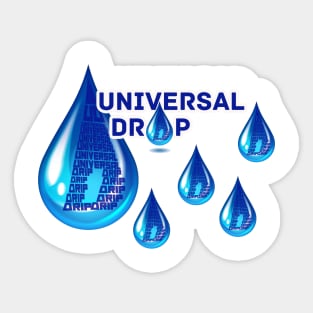 Universal Drip  Drops Of Fashion Sticker